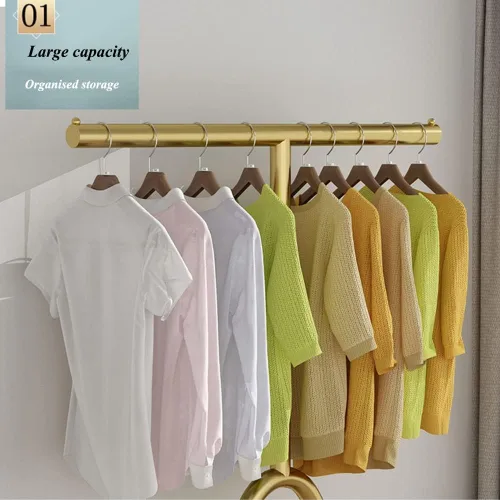 Miniatura 3 de Perchero de ropa resistente, ligero y minimalista de lujo para el piso al techo, perchero para colgar ropa para dormitorio, perchero independiente