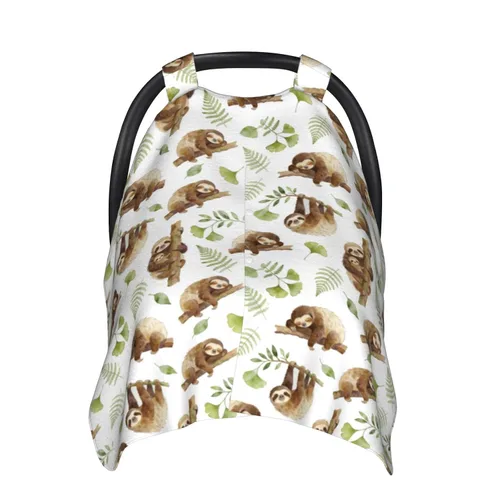 Miniatura 12 de Cubierta de toldo bohemia para asiento de coche de bebé, cubierta de lactancia para recién nacido, accesorios bohemios para bebé cubierta