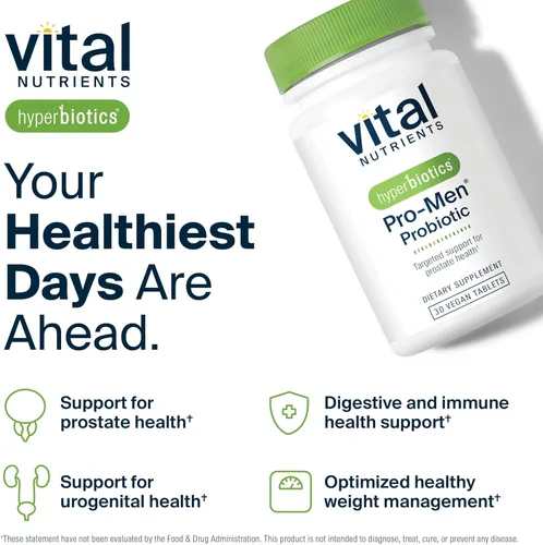 Miniatura 7 de Hyperbiotics Probióticos Vital Nutrients Pro Men Probióticos avanzados para hombres Clínicamente estudiados para la salud de la próstata