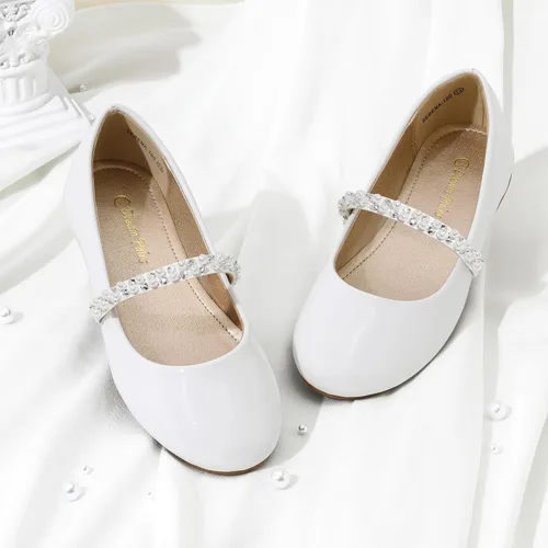 Miniatura 5 de DREAM PAIRS Zapatos de vestir Mary Jane para niñas, zapatos planos de bailarina para boda, fiesta (bebéniño pequeñoniño grande)