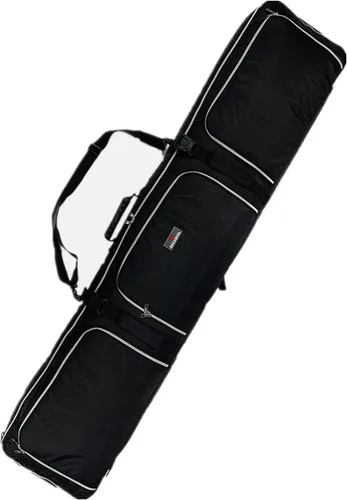 Miniatura 9 de Bolsa acolchada 2 en 1 para snowboard con ruedas, bolsa de viaje para esquís, snowboard y botas, bolsas de hombro