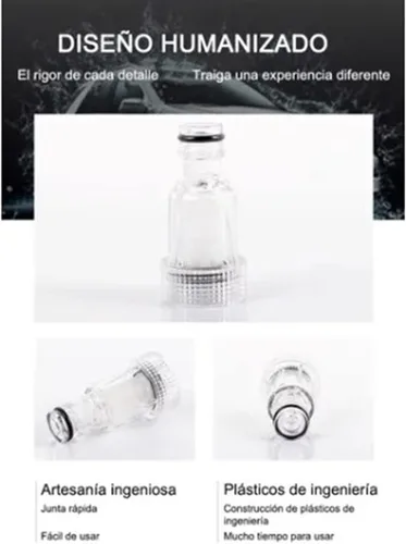 Miniatura 4 de Piezas de lavadora de alta presión, 5 piezas, filtro de agua para lavadora limpia, 3/4 pulgadas de diámetro, desmontable, fácil de limpiar