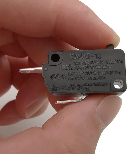 Miniatura 2 de Pieza de repuesto para interruptor de puerta de horno de microondas, 16A 125VAC, KW3AT-16 (compatible con KW3A-16), normalmente cerrado, 1 unidad