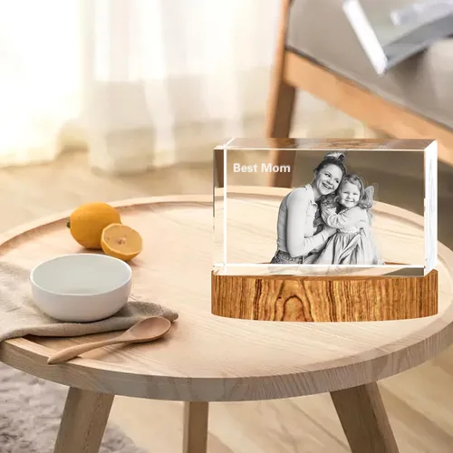 Miniatura 6 de Foto de cristal 3D, regalos personalizados para mujeres, ella, esposa, hombres, mamá, marido, gran regalo personalizado con tu propia foto, Paisaje
