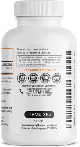 Miniatura 7 de Bronson Vitamina B12 1000 mcg de liberación sostenida tabletas premium sin OMG que apoyan el sistema nervioso, la función cerebral saludable