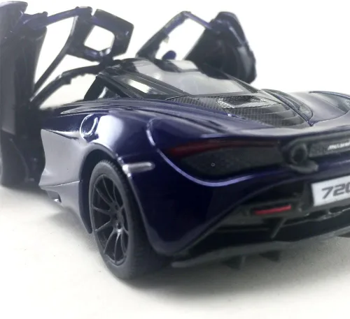 Miniatura 8 de KiNSMART McLaren 720s 5 pulgadas 1:36 escala de metal fundido a presión modelo de juguete súper deportivo (4 juegos)