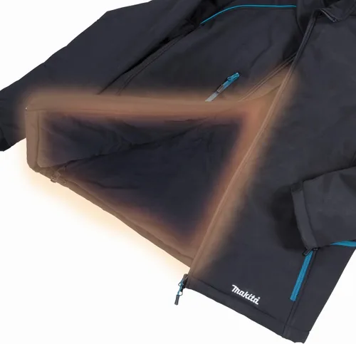Miniatura 8 de Makita DCJ205ZM LXT Chaleco calefaccionado de 18 voltios, solo (negro, M), mediano
