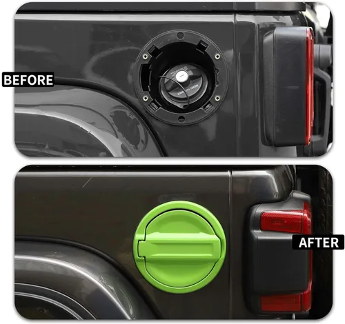 Miniatura 2 de Funda para tapa de tanque de gasolina para llenado de combustible JL para Jeep Wrangler JL 2018-2025 y Unlimited Sport Rubicon Sahara de 2/4