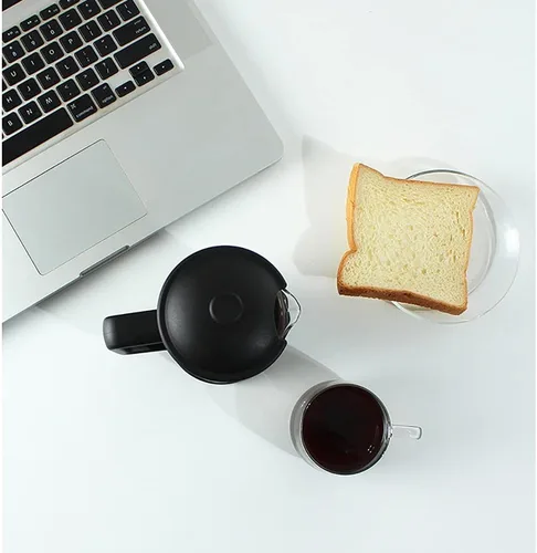 Miniatura 6 de YUANBOO Cafetera de prensa francesa, vidrio de prensa francesa de 20 onzas, prensa de café de vidrio borosilicato grueso con 3 pantallas de filtro