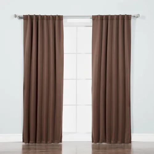 Miniatura 36 de Best Home Fashion cortina opaca con aislamiento térmico sólido para grifo, 215 centímetros de largo. Gris Oscuro
