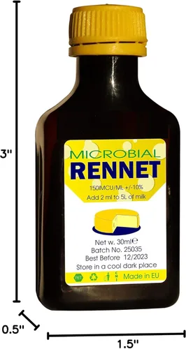 Miniatura 8 de Coagulante líquido microbiano RENNET 1.0 fl oz añadir 0.1 fl oz por 5L de leche