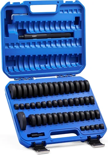 Miniatura 8 de Orion Motor Tech Juego de herramientas de conductor de espaciadores personalizados 52 en 1 y removedor de sellos de rodamientos de eje de rueda