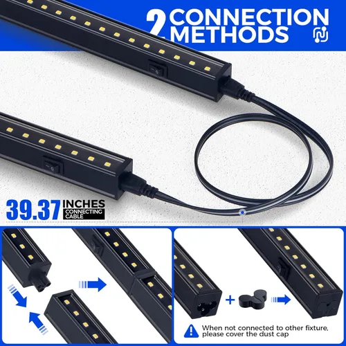 Miniatura 7 de Barrina Luces de Crecimiento T5 para Plantas de Interior, Luz de Crecimiento de Espectro Completo, Luz LED para Plantas de 1 pie, Tiras de Luz LED