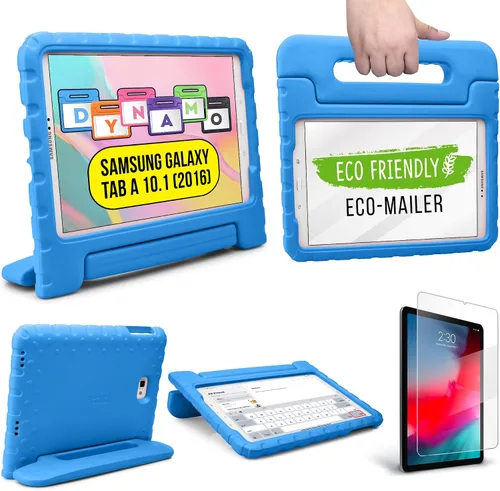 Cooper Dynamo - Funda protectora resistente para Samsung Tab A 10.1 (2016) T580 T585 solo | Funda a prueba de niños con soporte, asa, protector de