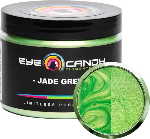 Miniatura 27 de Eye Candy Pigmento en polvo de mica prémium "té verde" (1.76 onzas), aditivo multiusos para manualidades y manualidades carpintería, bombas