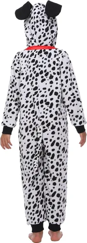 Miniatura 40 de Wizland Disfraz de animal para niños, leopardo, vaca, mono, reno, gato negro, dálmata, muñeco de nieve, mono de Papá Noel