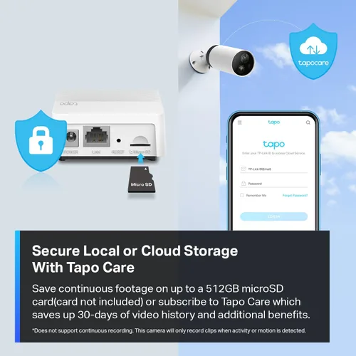 Miniatura 8 de TP-Link Tapo 2K QHD Sistema de cámara de seguridad inalámbrica para exteriores, batería de hasta 180 días, visión nocturna a color con sensor