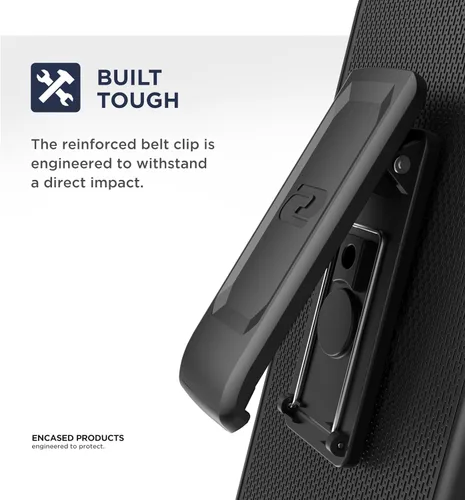 Miniatura 4 de Encased Funda con clip para cinturón compatible con Samsung Galaxy Note 10 Plus (2019 DuraClip) ultra delgada con funda, color negro mate