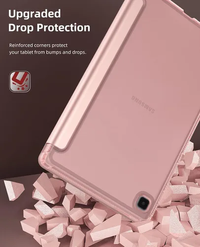Miniatura 5 de MoKo Funda compatible con Samsung Galaxy Tab A7 Lite de 8.7 pulgadas 2021 (SM-T225/T220/T227), funda inteligente delgada y ligera con triple soporte
