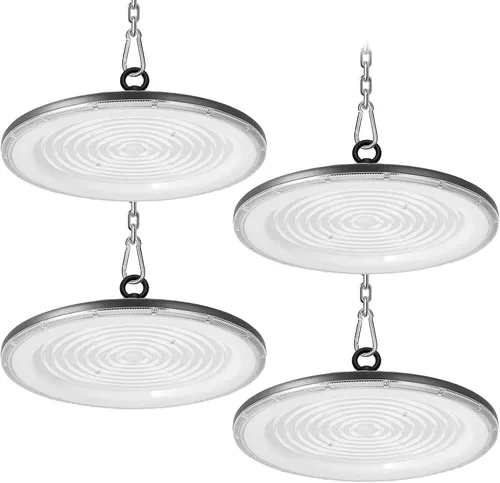 Miniatura 13 de loyal Luz LED de alta bahía, 500 W UFO High Bay Led Shop Lights 6000K 50000LM para almacén, taller, fábrica, gimnasio, garaje, granero, 2024, nuevo