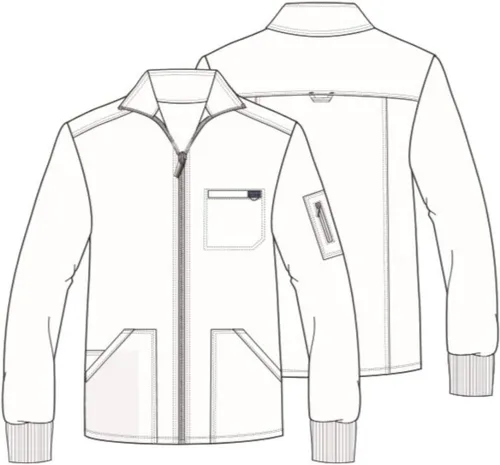 Miniatura 4 de Cherokee Workwear WW Revolution WW320 - Chaqueta con cremallera frontal para hombre