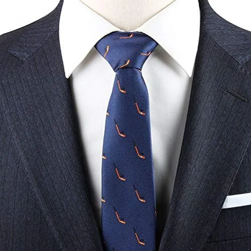 Miniatura 8 de AUSCUFFLINKS Corbatas deportivas y especiales Corbatas para hombres Lazos tejidos ajustados para el cuello Regalo para colega de trabajo
