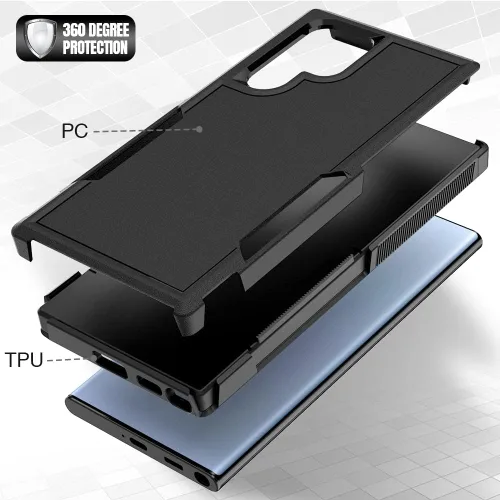 Miniatura 5 de Funda para Samsung Galaxy S22 Ultra - Funda protectora a prueba de golpes, fuerte y duradera, color negro