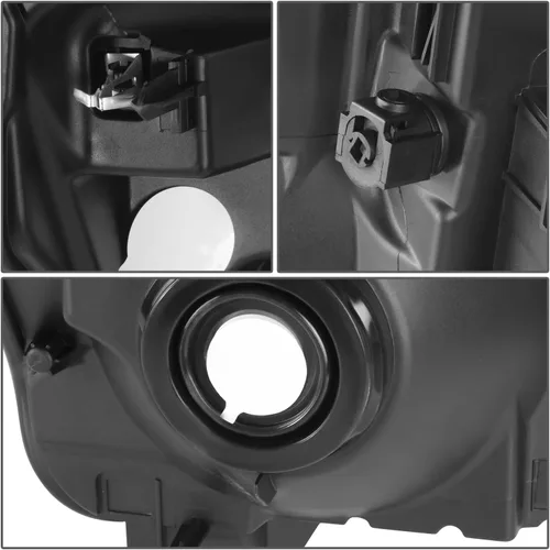 Miniatura 5 de DNA MOTORING Conjunto de faros delanteros compatible con 11-16 F-250 / F-350 / F-450 / F-550 Super Duty, ámbar negro, HL-OH-FSU13-BK-AM