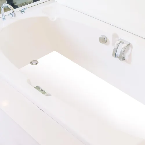 Colingmill - Alfombrilla antideslizante de 16 x 40 pulgadas para bañera de vinilo adhesivo antideslizante antideslizante de seguridad blanca con
