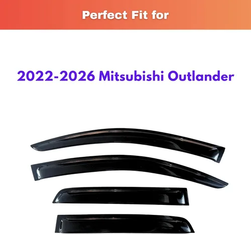 Miniatura 349 de KPY Visor de ventana compatible con Kia Soul 2009-2013, Protector contra lluvia de 4 unidades, deflectores de ventilación de ventana lateral
