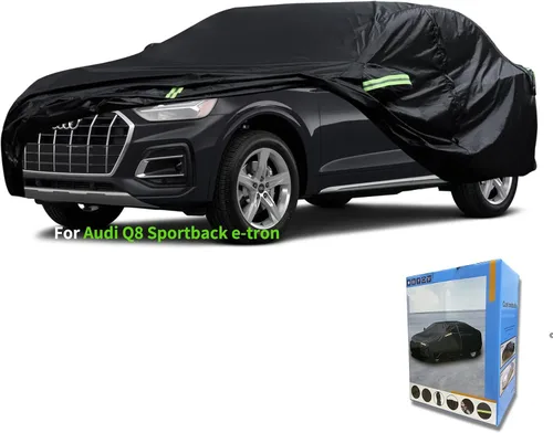 Miniatura 20 de Ajuste personalizado para funda de auto Audi, para todo tipo de clima, impermeable, para todo tipo de clima, protección UV, resistente al viento