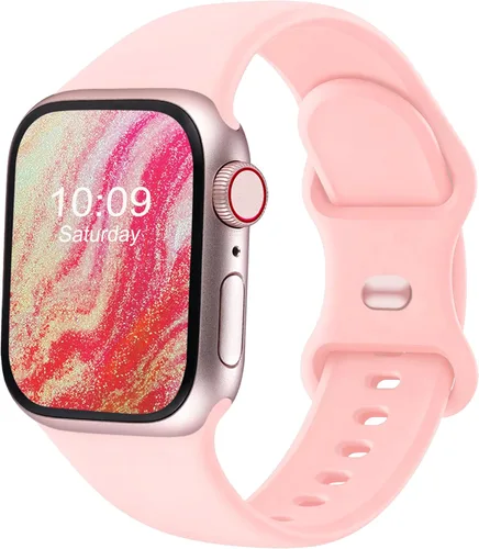 Miniatura 23 de Correas deportivas compatibles con Apple Watch de 38mm 40mm 41mm 42mm 44mm 45mm 46mm 49mm, p/mujer y hombre, correa de silicona para iWatch Series