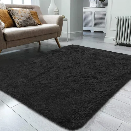 Miniatura 33 de Ompaa Alfombra esponjosa, alfombra mullida súper suave para dormitorio, sala de estar, alfombra grande de felpa de 6 x 9 pies, alfombra de pelo