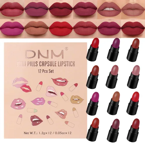 Miniatura 11 de evpct Tintas de labios que se despegan de color rojo mauve profundo con pinza, lápiz labial líquido mate de larga duración, resistente al agua