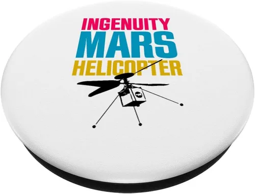 Miniatura 2 de Ingenuity Mars Helicóptero Perseverancia Rover Friend Space PopSockets PopGrip: Agarre intercambiable para teléfonos y tabletas
