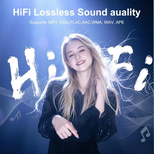 Miniatura 5 de SWOFY Reproductor MP3 de 128 GB con Bluetooth 5.4, reproductor de música M4 con pantalla táctil de 2.4 pulgadas, sonido HiFi portátil sin pérdidas