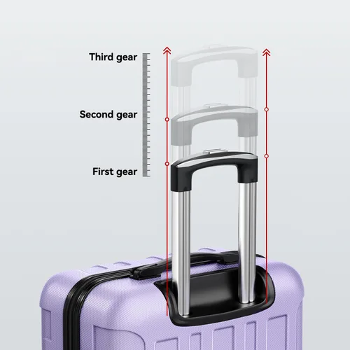 Miniatura 4 de 202428inch Equipaje Sets Durable Maleta Sets con Doble Spinner Ruedas TSA Lock, A-Lavanda Púrpura