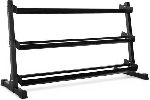 Miniatura 8 de CAP 2-Tier & 3-Tier Dumbbell Rack for Home Gym, Heavy-Duty Steel Weight Storage Rack for Hex Dumbbells, Holds 5-35lb 5-50lb 5-75lb Dumbbell Pairs
