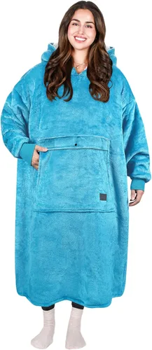 Miniatura 55 de Tirrinia Sudadera Manta de Gran Tamaño con Capucha, Mantas Sherpa Esponjosas Vestibles, Manta Sudadera Reversible y Acogedora, Regalo para Adultos #