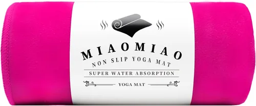 Miniatura 19 de MIAOMIAO Juego de toallas antideslizantes para yoga caliente, microfibra súper absorbente, 24.5 x 72 pulgadas, diseño antideslizante, sin lesiones