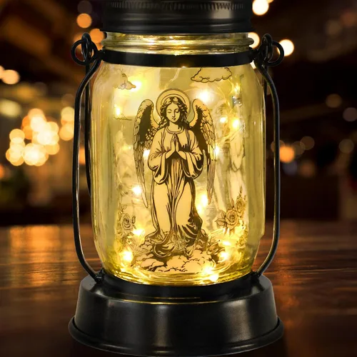 Miniatura 69 de Farol solar de Chihuahua, regalo para mujeres, hombres, mamá, cumpleaños, amantes de perro Chihuahua, luz conmemorativa pérdida de mascotas