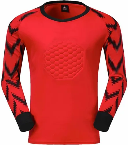 Miniatura 2 de Conjunto de camiseta y pantalones de portero acolchados para hombre para adultos y niños, camiseta de portero de fútbol de manga larga, kit