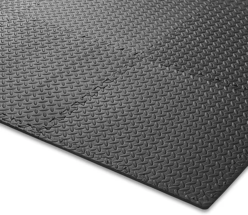 Miniatura 3 de Philosophy Gym Paquete de 30 tapetes de ejercicio – 24 x 24 pulgadas de goma de espuma entrelazada rompecabezas azulejos – negro
