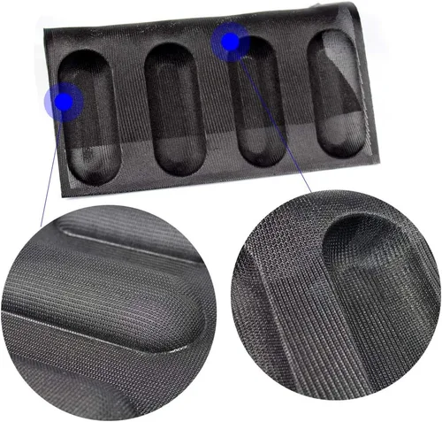 Miniatura 4 de FETESUR Moldes para perros calientes, moldes antiadherentes para pan de pan, molde de silicona de grado alimenticio, 12 panes de 40 x 60 pulgadas