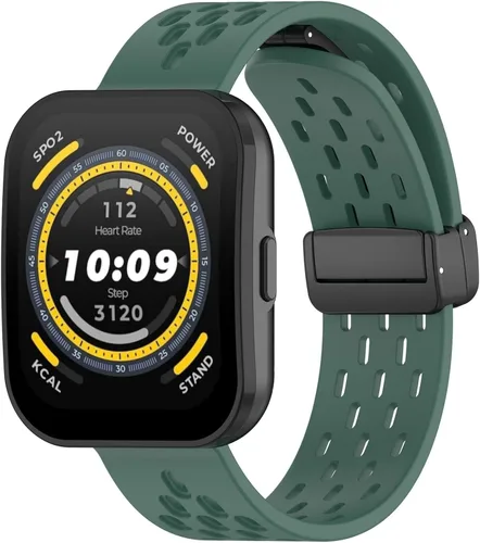 Miniatura 8 de TenCloud Paquete de 4 correas de reloj compatibles con Amazfit Bip 5 Smart Watch de 1.91 pulgadas de silicona transpirable, accesorios deportivos