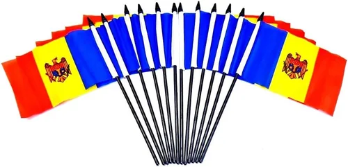 Miniatura 89 de Paquete de 12 banderas de escritorio de oficina en miniatura de poliéster internacional de 4 x 6 pulgadas, 1 docena de banderas pequeñas de 4 x 6
