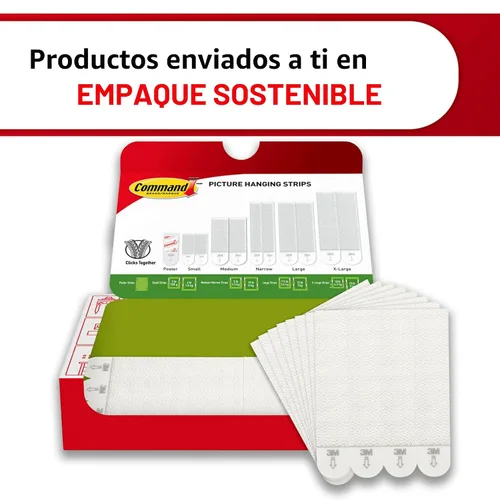 Miniatura 10 de Command Tiras para colgar cuadros XL de 2 libras, 1 par de tiras blancas Command resistentes para colgar cuadros