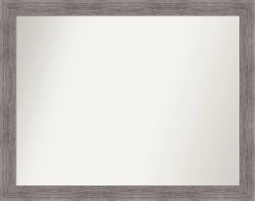 Miniatura 192 de Amanti Art Espejo de baño gris para sobre el fregadero, 31 x 48 pulgadas, espejo de tocador rectangular estrecho de color gris, marco de madera