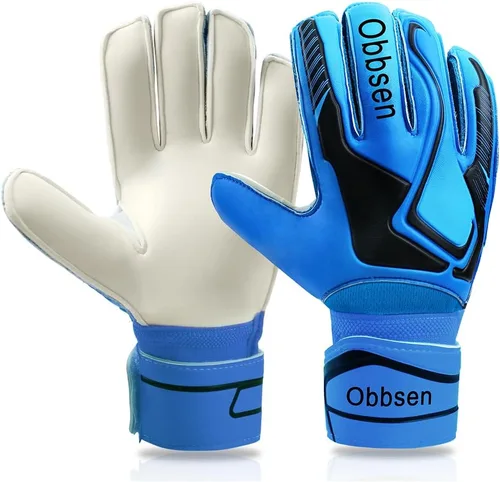 Miniatura 8 de Guantes de portero de fútbol con espinas para los dedos, guantes de portero de fútbol para niños, jóvenes y adultos, agarre fuerte antideslizante
