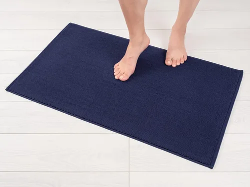Miniatura 17 de American Soft Linen - Alfombra de baño antideslizante, 100% de algodón, 17 x 24 pulgadas, alfombras de baño lavables, tapetes peludos, color beige